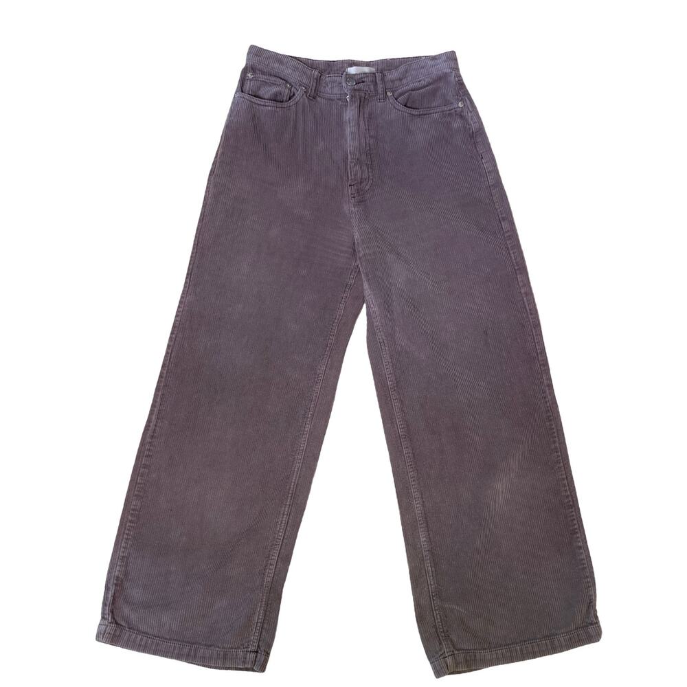 BDG Urban Outfitters High & Wide Corduroy Pants Women’s 29 Mauve Wide Leg